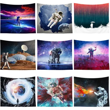 

Astronaut Tapestry Manufacturers Direct Selling Cross Border Backdrop Decorative Cloth Valance Tapestry Beach Towel Tapestry Cus