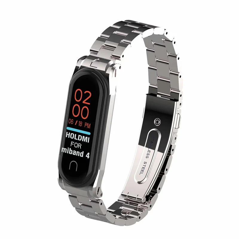 1 шт. из нержавеющей стали для mi Band 4 Ремешок Браслет сменная часть умные наручные часы ремешок для Xiaomi mi Band 4 Смарт-аксессуар