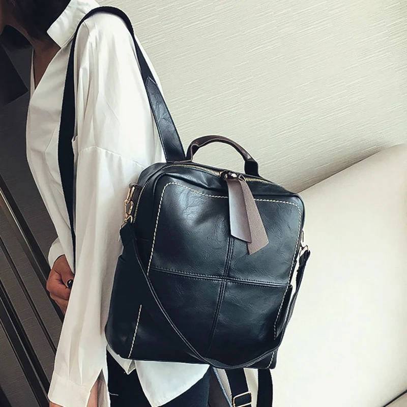 Классический рюкзак из искусственной кожи Ms. Backpack школьный рюкзак для девочек