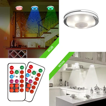 

Wireless Touch Sensor LED Wardrobe/cabinet Spotlight with Controller Can Remember Inductive Night Light Dimmable Led Lamp JQ