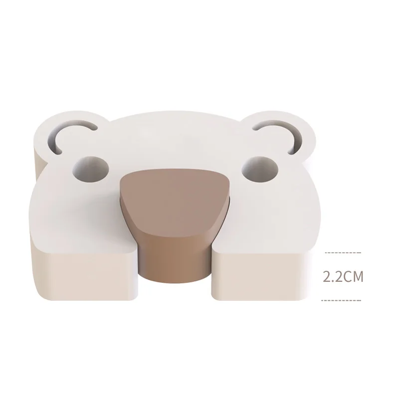 Rubber door stop Door Stopper Baby Safety Cartoon Animal Thick Door Block Anti-Pinch Hand Kids Children Finger Protect White Eva Stoppers