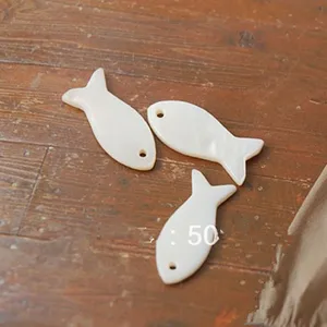 Модные DIY белые бусины в форме рыбки бусины 8x24 мм 20 штук ab1149 - изображение