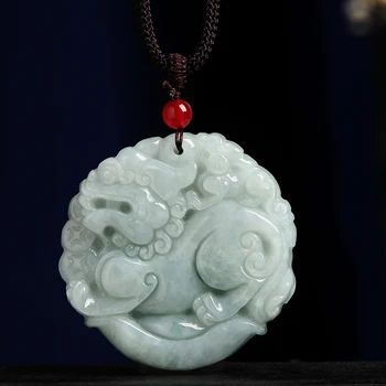 

Natural A Goods Jade Pixiu pendant genuine Burmese jade recruitment mascot Jade Pixiu pendant male Pendant