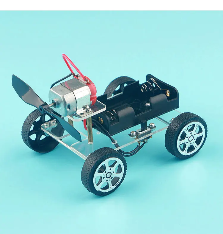 Wind Power Car DIY Electronic Kit Technology Science Toys Kits For Children Experiment Stem Tecnologia Teaching Materials