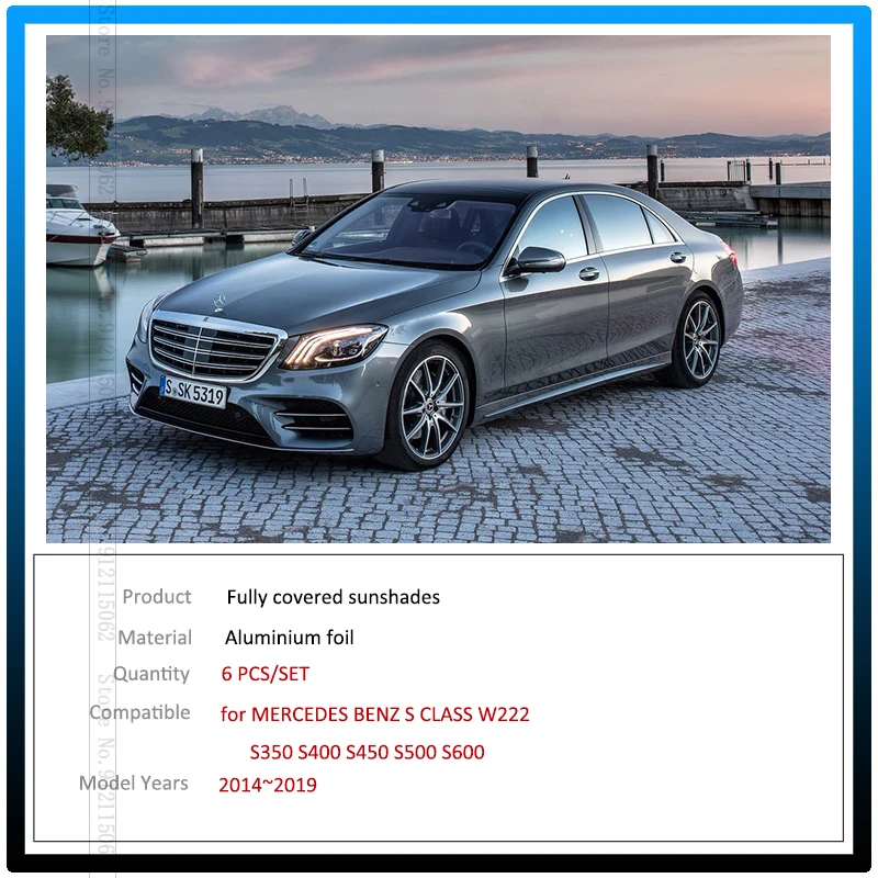 メルセデスベンツsクラスw222,2014-2019,s350,s400,s450,s500,s600の完全なカバー,サイドウィンドウアクセサリー  AliExpress