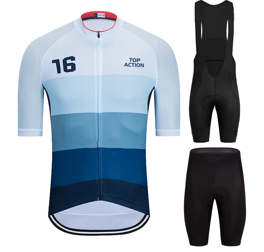 

Top Action Triathlon Pro Cycling Jersey Bib Shorts Sets Bike uniform Suits Cycling Clothing Ropa Ciclismo Bike Clothes Kit