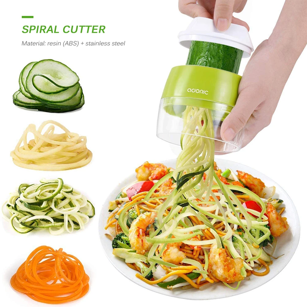 Abs Carrot Cucumber Grater Spiral Blade Cutter Vegetable Fruit Spiral Slicer Salad Tool Zucchini Noodle Spaghetti Maker Graters Aliexpress