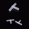 4mm Plastic Tee 3-Way Fish Tank Acuarios Aquarium Air Pump Line Tubing Joints Connectors Splitter Head Air Pump Accessories 3