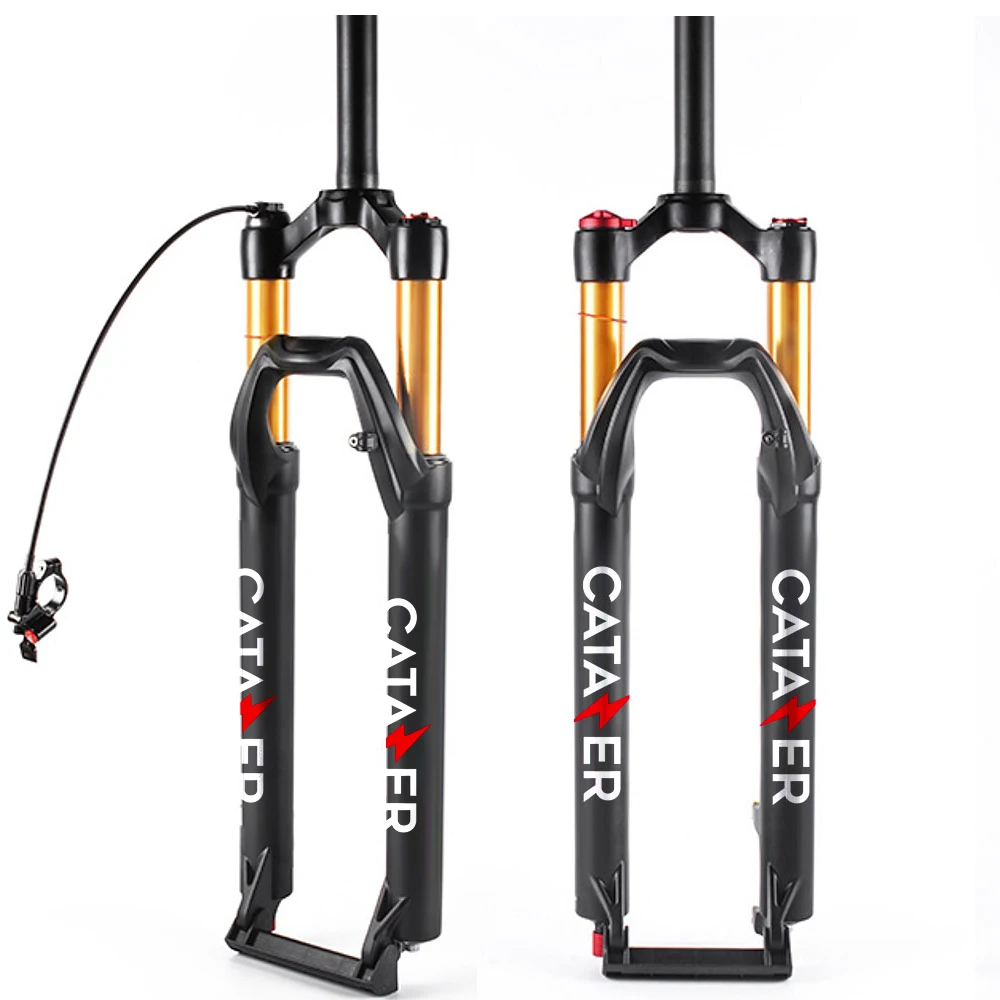 

CATAZER MTB Suspension Fork 27.5/29er with Rebound Damping Travel 110mm Hydraulic/Remoto Lockout Straight Tube 1-1/8 QR 9x135mm