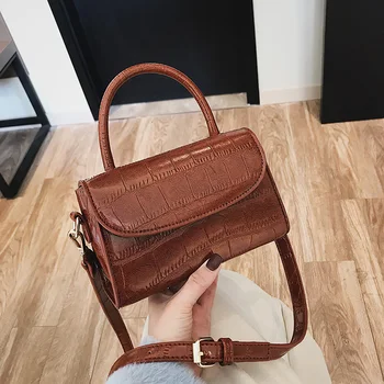 

Designer Vintage Alligator Women's Handbags High Quality Female Shoulder Bags Girls Leather Purses Luxury Handbags Women Bag Red