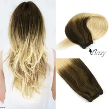 Vlasy 22 дюйма, человеческие волосы, пряди, новинка, балаяж, цвет икры и крем, remy волосы, уток, двойные втянутые волосы для наращивания, 100 г/шт