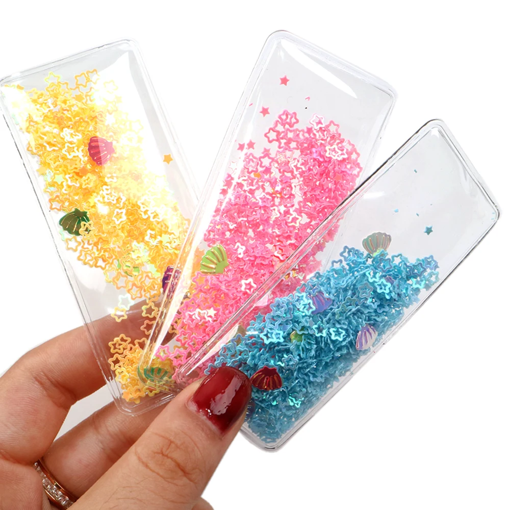 

David accessories 88x38mm transparent sequin Hair Clip Barrettes diy decoration crafts accessories 10piece,DIY handmade,10Yc7386
