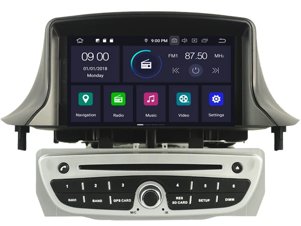 PX5 Octa(8)-Core Android 9,0 автомобильный dvd-плеер для RENAULT Megane III 2009-2011 Автомобильный аудио gps Мультимедиа Навигация