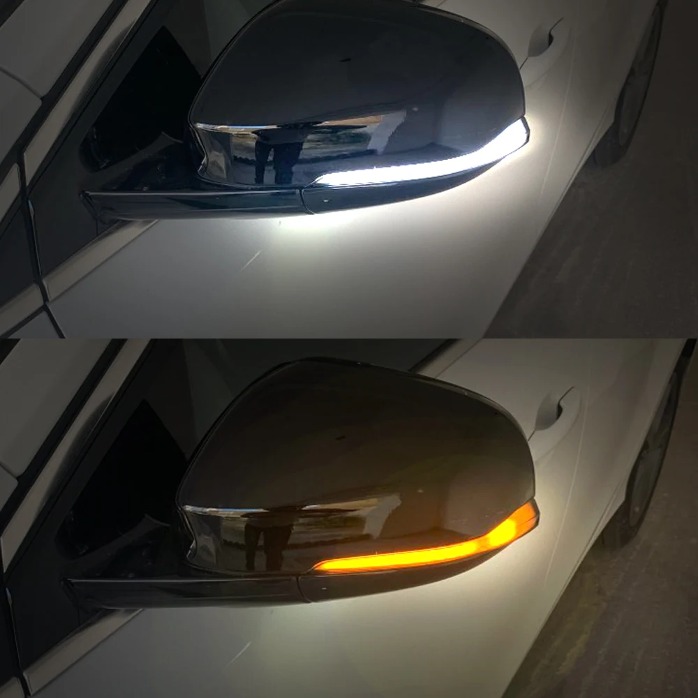 US $107.98 2x Dynamic Turn Signal Lamps Daytime Running Lights Side Mirror Indicator for Volvo XC60 S80 S60 V70 V60 V40 Amber White