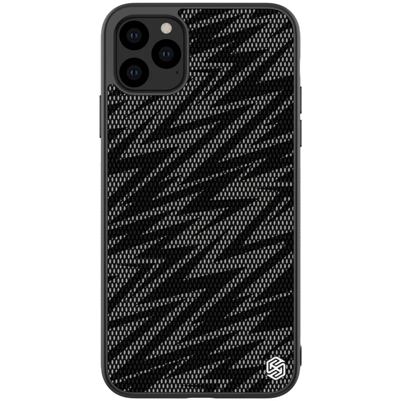 Чехол для телефона Iphone xr x xs max 11 pro max Twinkle case Nillkin Твердый ПК и мягкий ТПУ градиентные полиэфирные Светоотражающие чехлы - Цвет: Черный