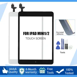 Novo para ipad mini mini2 2 a1432 a1491 a1490 a1454 cabo da tela de toque ic botão casa display lcd painel digitador exterior substituir