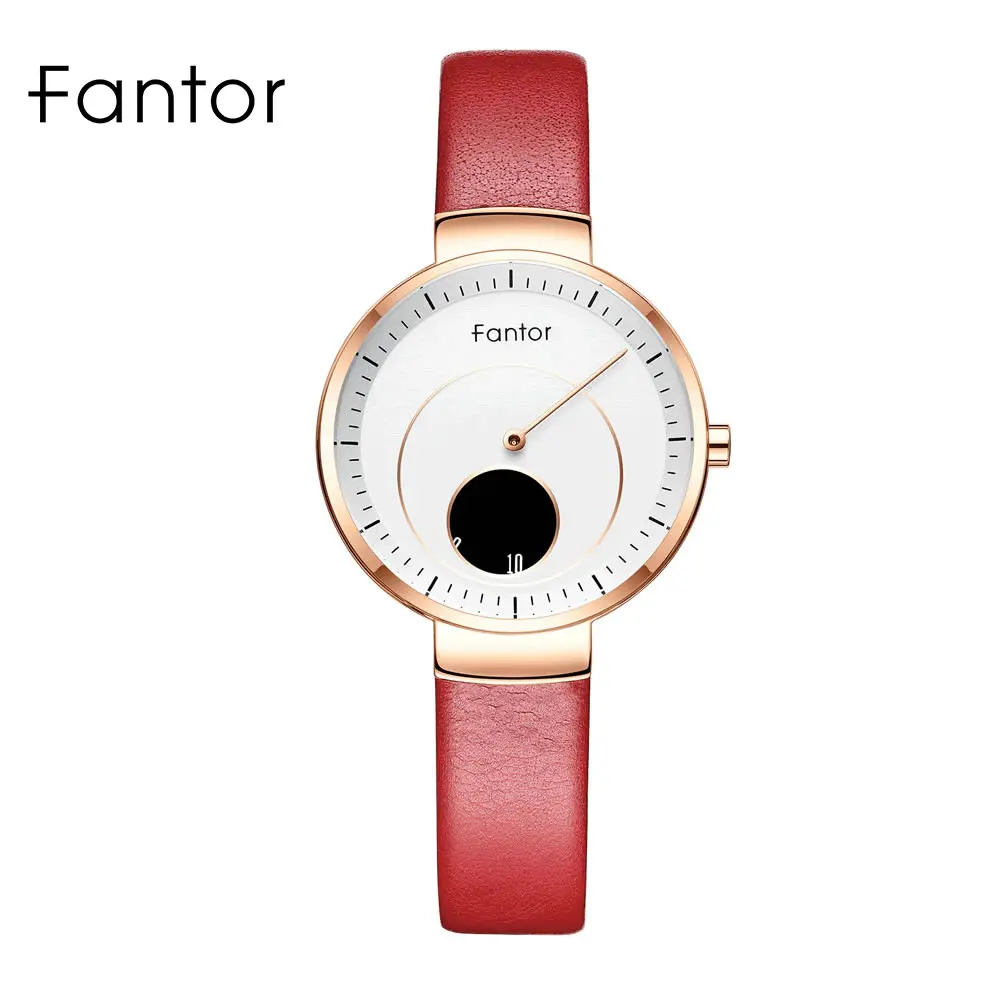 Fantor женские часы люксовый бренд креативный циферблат montre femme Элегантные женские кожаные Наручные часы водонепроницаемые relogio feminino