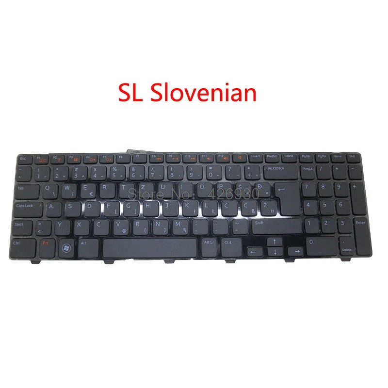 Клавиатура NE SL JP для ноутбука DELL Inspiron 15R N5110 M5110 M511R новая Скандинавская словенская