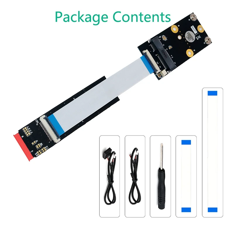 Mini PCI-E к M.2 NGFF ключ B/M/B+ M адаптер с FFC кабелем для WiFi комбинированной bluetooth-карты