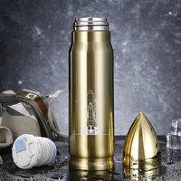 350ml 500ml Bullet Thermos Insulated Vacuum Flasks For Army Men Water Coffee Tea Bottles Keep Hot