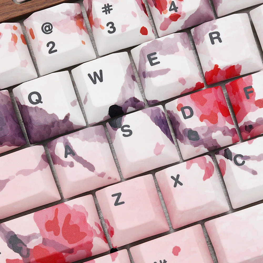 PBT Cherry Blossom клавишная крышка продукт для 60 87 104 108 клавиши механическая клавиатура Cherry G80 Заказная 68 клавишная крышка