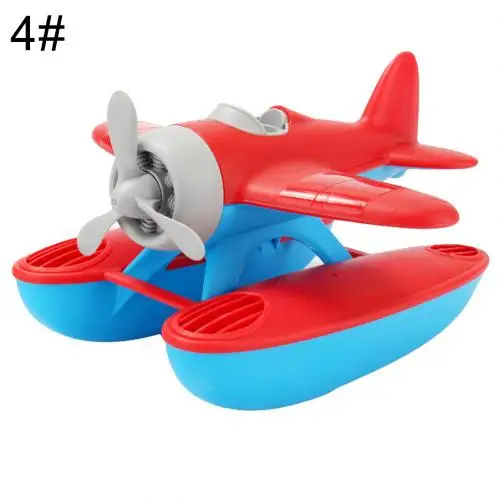 3D горка морской самолет плавающая модель воды играть для детской ванны, плавание в бассейне Игрушки Подарки Модель аэроплана самолет для детей день рождения - Цвет: Red Sea Plane
