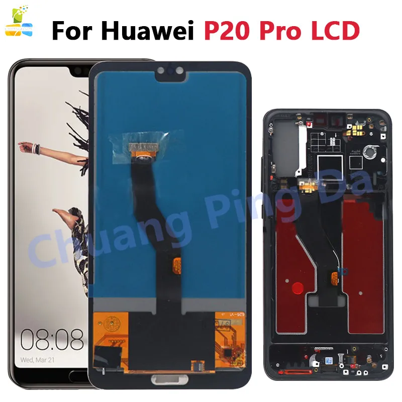 TFT 6 1 &quotЖК дисплей для Huawei P20 Pro ЖК с рамкой сенсорный экран дигитайзером в сборе CLT