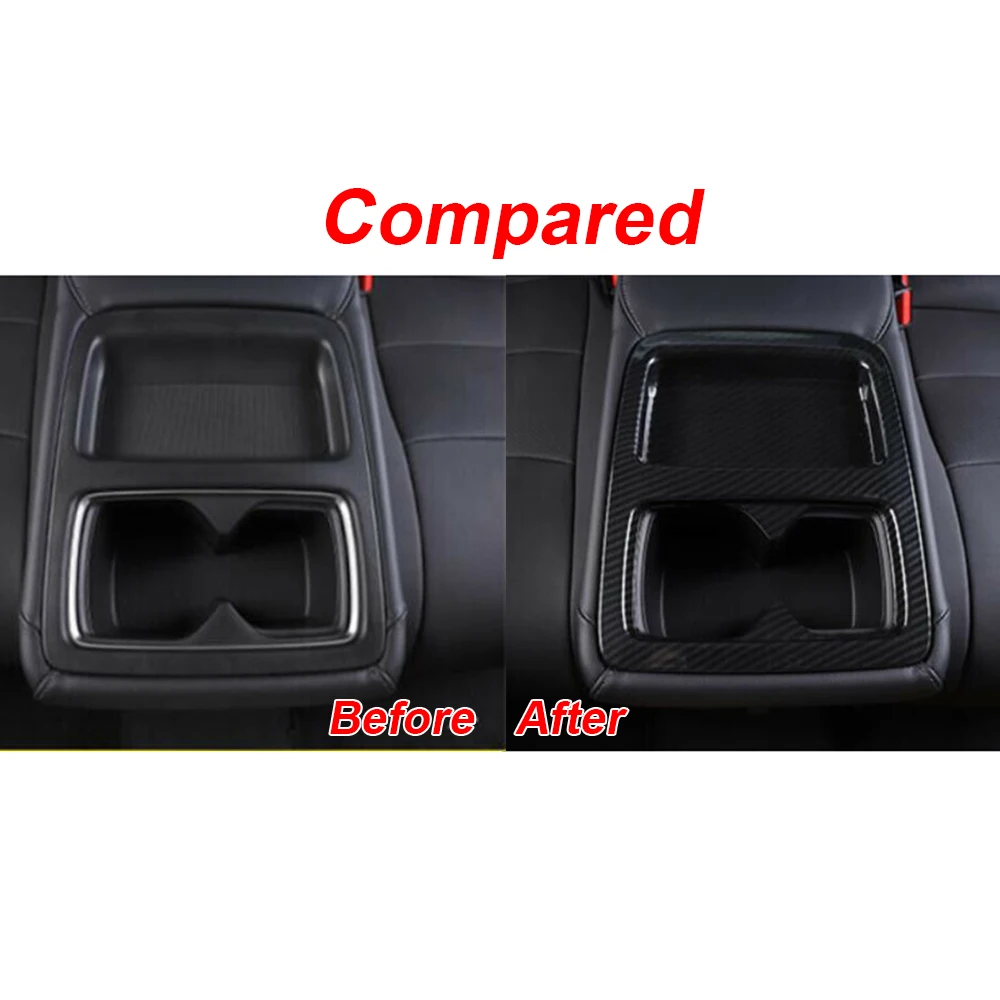 ABS Plastic Car Decorative Cover Sticker Trim For Honda Accord Car Seat Cup Holder Stickers Waterproof Auto parts