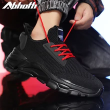 

Abhoth Men Shoes Light Breathable Mesh Men Sneakers Non-slip Comfortable Men Running Shoes Sport Shoes for Men Black Big Size 48