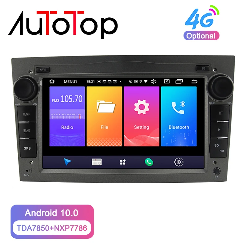 Автомобильный Радио плеер AUTOTOP " 2din Android 10 для Opel Vauxhall Astra H G J Vectra gps навигация RDS Wifi Mirrorlink BT без DVD