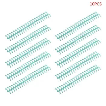 

2020 New 10pcs Plastic Loose Leaf Link Spiral Circles Binder Ring for 30 Holes Notebook