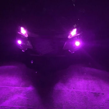 

2pcs/set LED Bulbs Pink Purple 5202 5201 Fog Lights Daytime Running Light 12V DC