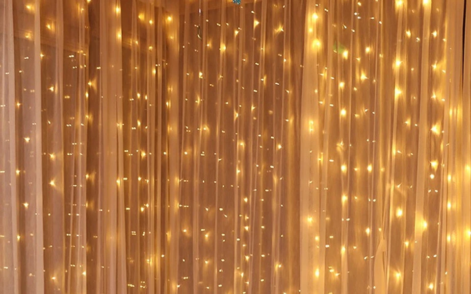 YINUO CANCLE 3*3 м светодиодный гирлянда 300 светодиодный Рождественский гирлянда СВЕТОДИОДНЫЙ занавес сосулька Гирлянда освещение для помещений и улицы декоративный свет