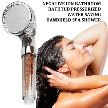 

Negative Ion Shower Bathtub Pressurized Water Saving Large Handheld Spa Shower Head Water-saving Shower Set
