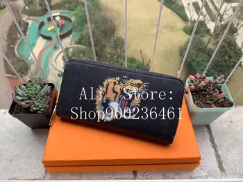 

HOT Classic Fashion Zipper Purse High-quality genuine leather Man/women’s Wallet Famous design of men's ZIPPER Wallets