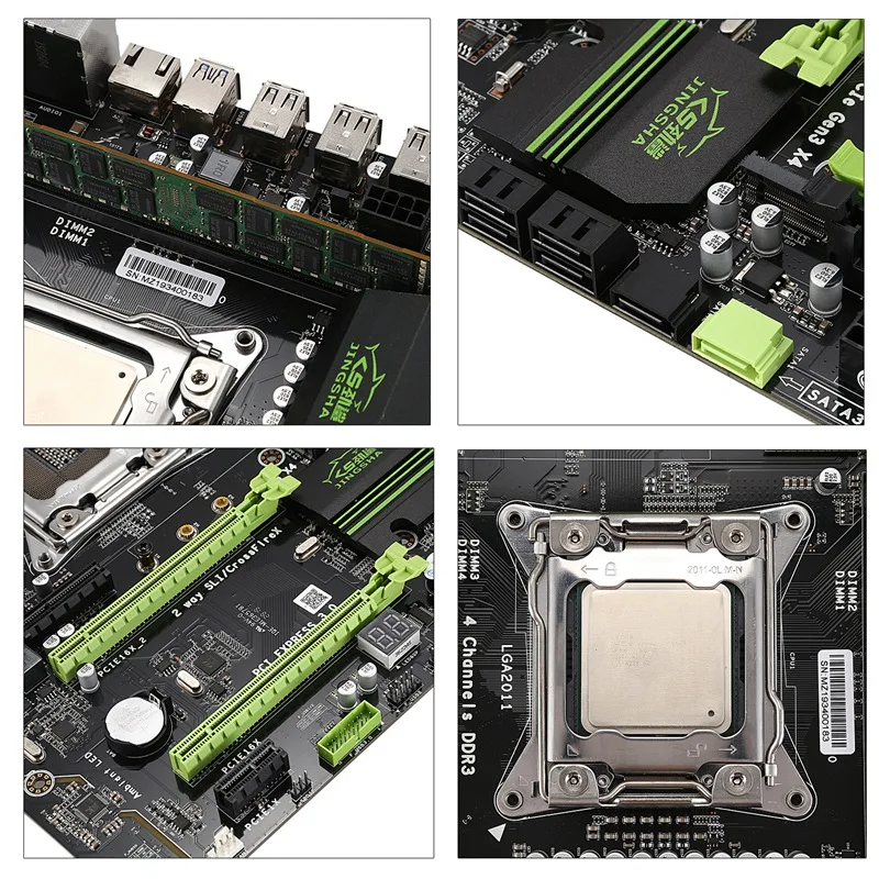 X79 LGA2011 материнская плата комбинированный комплект с E5-2689 cpu 2X8GB 16GB DDR3 ram 1600Mhz регистровая и ecc-память PCI-E NVME M.2 SSD слот