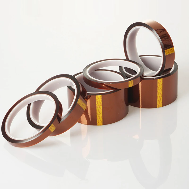 3/5/10/15/30/50mm X33M Kapton Tape BGA High Temperature Heat-resistant Polyimide Tape For The Electronics Industry Home Decor