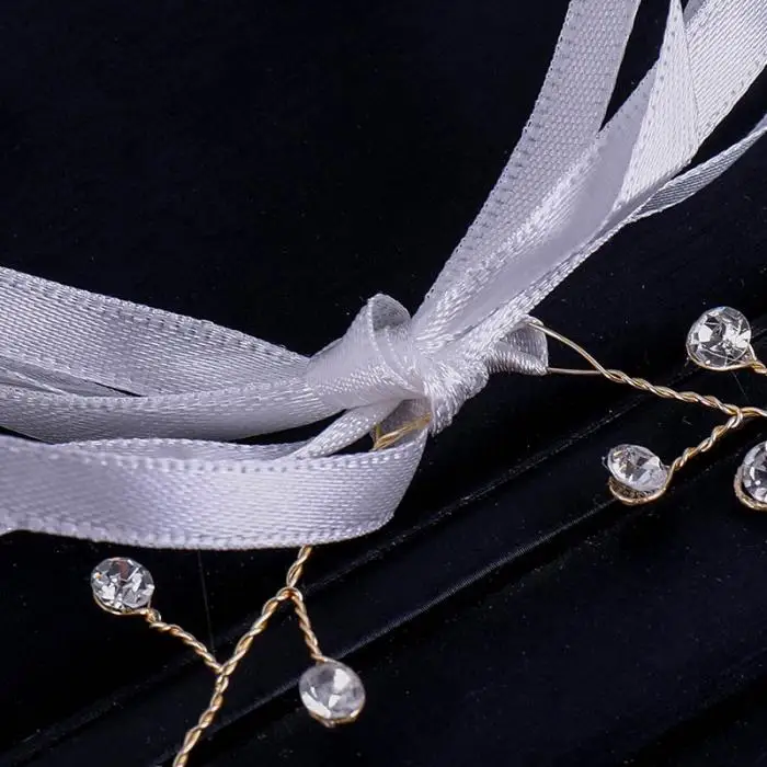 ACRDDK винтажная повязка для волос листья тиары Свадебная повязка на голову с лентой Noiva свадебное украшение для волос аксессуары для волос SL