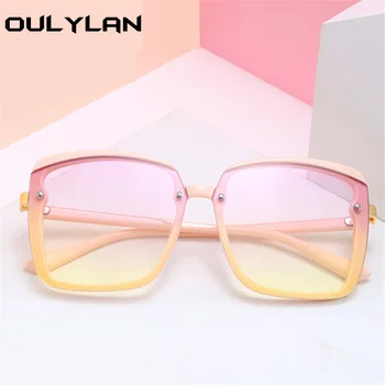 

Oulylan Luxury Big Frame Sunglasses Women Fashion Gradient Shades Sun Glasses Vintage Brand Design Oversized Eyeglasses UV400