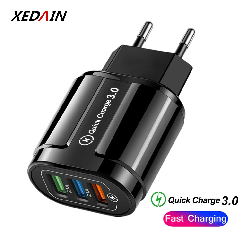 QC 3 0 USB зарядное устройство Quick Charge EU/US Быстрая зарядка многоразъемное настенное