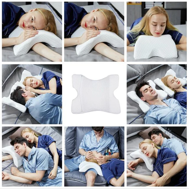 Pillow Neckcuddle Sleeping Pillows Arm Airplane Travel Couple Leg Memory  Support Cushion Cuddling Adults Side Cervical Pain - AliExpress