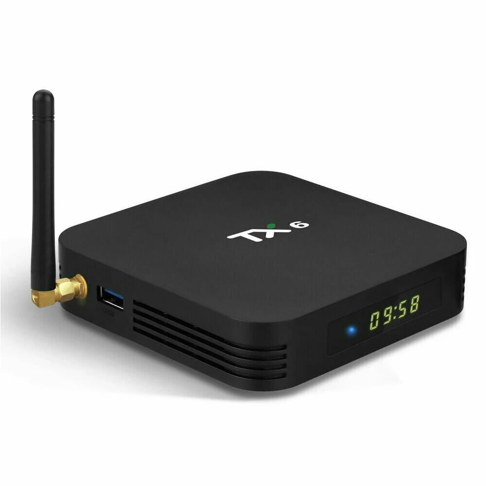 TX6 With Remote Control High Definition Digital TV Box Bluetooth Stable Easy Install Audio Network Player For Android 9.0 Home