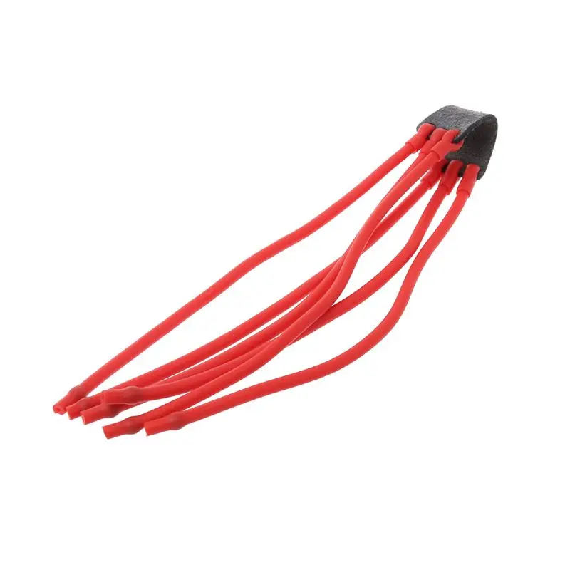 Slingshot Band Group Leather Pocket Rubber Band Latex Powerful Catapult Replacement Outdoor Hunting Shooting Tube Sling Elastic latex slingshot tube,slingshot rubber band