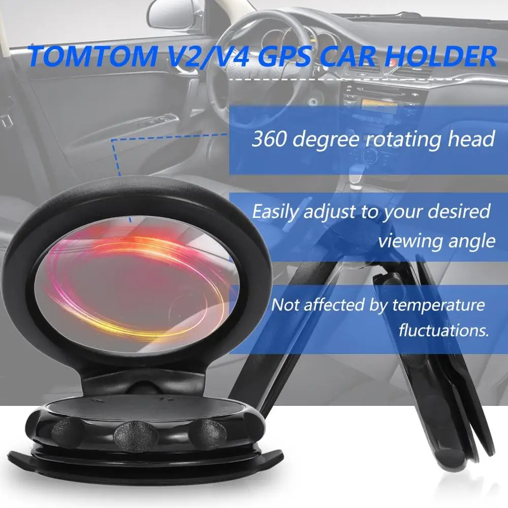 GPS Holder GPS Suction Cup Mount OcioDual Saugnapf Halter 360 &deg; Typ Easyport For GPS Navigator Tomtom One XL XXL Schwarz mit 125 130 Montieren rotary IQ X