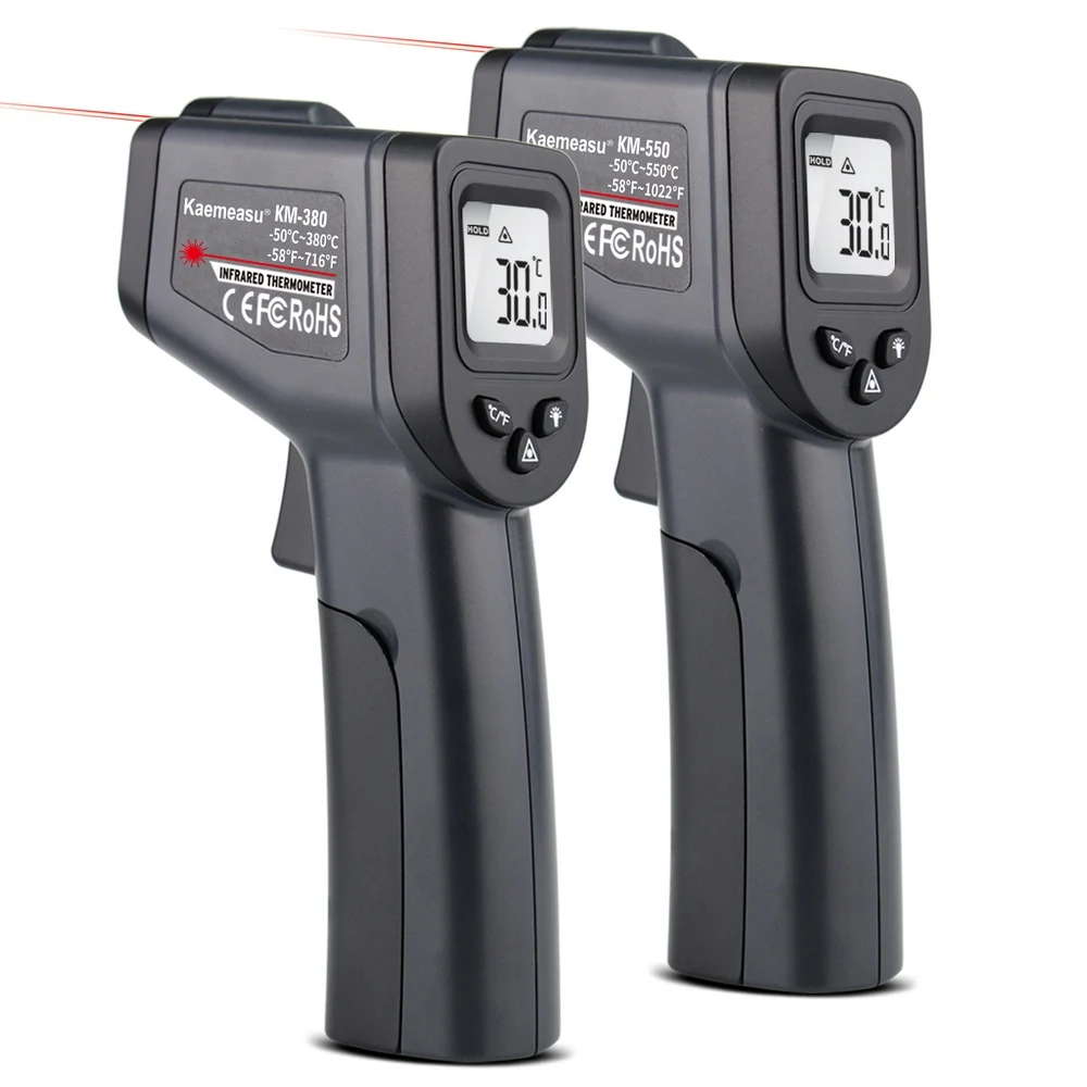 

Non Contact Infrared Laser Temperature Meter -50~550/750/1100/1300/1600 Thermometer Laser Gun No Contact Double Laser Pyrometer