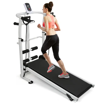 

Multifunction Folding Treadmill Mute Fitness Equipment Wide Run Belt Treadmill 3 In 1 Twisting Waist Machine Fitness Stepper HWC