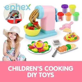 

Ephex Clay Noodles Machine Mud Noodle Machine 3D Color DIY Clay Noodles Maker Chinese Food Tool Kit Hands-On