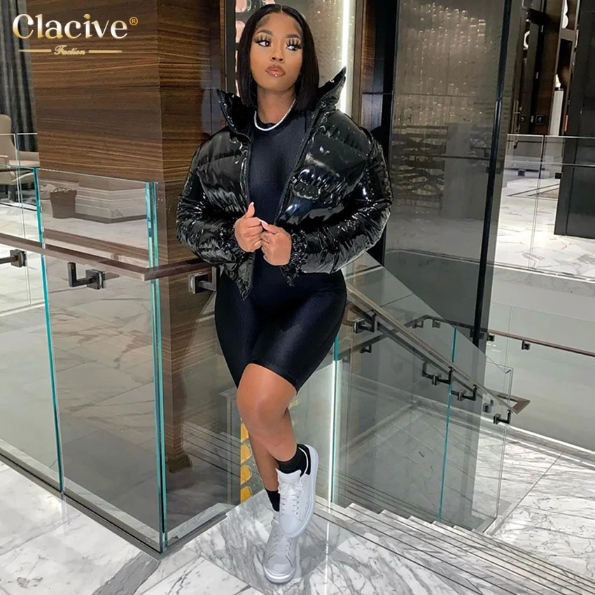 Claciveファッションスリム黒人女性フィットネスジャンプスーツボディコン長袖y2k女性ジャンプスーツスキニーパンツoネック女性ロンパーススポーツウェア Aliexpress レディース衣服
