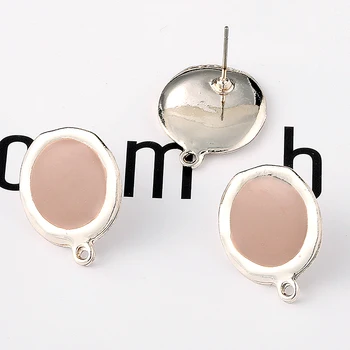 

4pcs 21x17mm Earrings Making Findings Accessories Earrings Base Connectors Linker Alloy Material