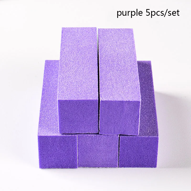 Four Lily Mini Nail Files Sandpaper Buffers Square Block Sponge Emery Board Colorful 100/180 Grit Disposable Nail Polish Set - Цвет: W5028